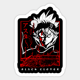 Black Bulls Demon anime Fanart Sticker